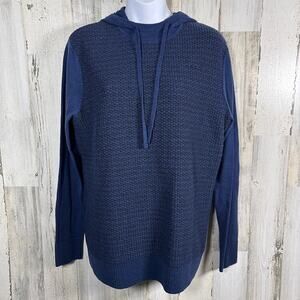 Smartwool Hoodie M | Navy Thermal Knit | Merino Wool Blend | MSRP $140